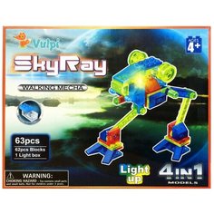 Конструктор Vulpi Sky Ray S7706 Марсоход 4 в 1, 63 дет.