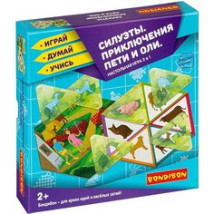 Настольная игра BONDIBON Приключения Пети и Оли. Силуэты ВВ3906