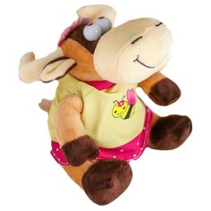 Мягкая игрушка Yiwu Zhousima Crafts Коровка в шляпке, 15 см