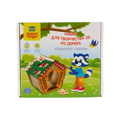 Мульти-Пульти Набор для творчества 3D из дерева Кормушка-домик (3D_41955)