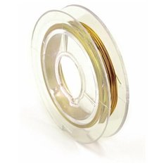 Проволока 0,3мм арт. ТВ HET-10 цв. золото рул.10м Tesoro