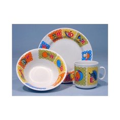 Набор посуды "Азбука" (3 предмета) Добрушский фарфоровый завод