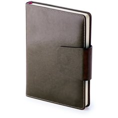 Ежедневник Bruno Visconti Prestige недатированный, искусственная кожа, А5, 160 листов, черный, цвет бумаги тонированный