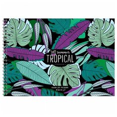 Альбом для рисования 40л, А4, на гребне ArtSpace "Стиль. Juicy leaves"