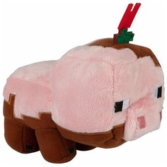 Игрушка мягкая Minecraft Earth Happy Explorer Muddy Pig Свинья 17см TM12906