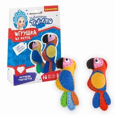 BONDIBON Набор для шитья елочной игрушки Попугаи (ВВ3089)