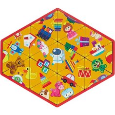 Головоломка Лесная мастерская "Игрушки", рамка-вкладыш для детей и малышей, деревянная