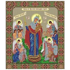 Galla Collection Набор для вышивания бисером Икона Всех скорбящих радость 28х33 см (И058)