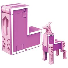 Трансформер 1 TOY Трансботы Lingvo Zoo - L - Жираф, розовый