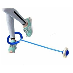 Нейроскакалка — скакалка на одну ногу со светящимся роликом Синяя Веркру