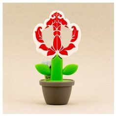 Ножницы Цветочный горшок, 15 см, цвет белый Hemline