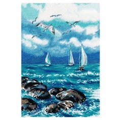 1308 Набор для вышивания овен О, море, море.22×32см