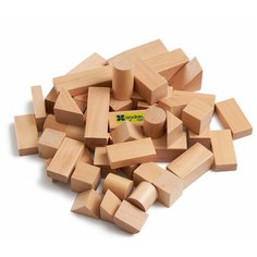 ANDREU Toys Деревянный конструктор "Строительные блоки", 50 деталей