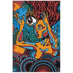 Картина по номерам, "Живопись по номерам", 100 x 150, WA04