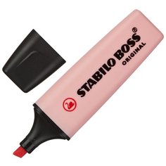 Маркер текстовыделитель STABILO BOSS ORIGINAL PASTEL 70/129 пудр роза 2-5мм