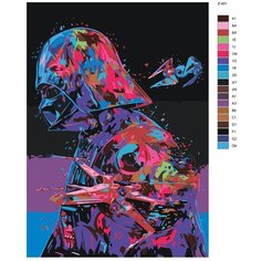 Картина по номерам Z-451 "Звездные воины" 80x120 Brushes Paints