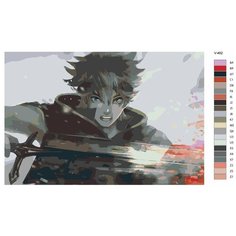 Картина по номерам V-462 "Аниме Черный клевер 2 (Black Clover ). Аста (Asuta)", 70x110 см Brushes Paints