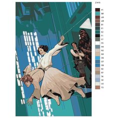 Картина по номерам Z-415 "Звездные войны" 70x110 Brushes Paints