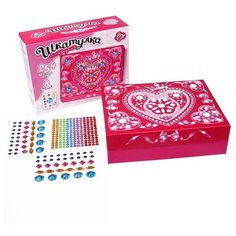 Набор для творчества. Шкатулка «Сердечко» 254 стразов, 20 × 15 см Десятое королевство