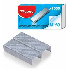Скобы для степлера №10, 1000 штук, MAPED Франция, до 20 листов