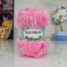 Пряжа JINA Травка премиум (JINA), тем. розовый - 17, , , 100 г, м.
