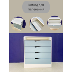 Комод детский, пеленальный столик с ящиками, раскладной Planeta мебель