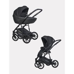 Коляска детская универсальная Riko Basic Pacco 2 в 1, 09 Black черный