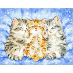 Картина по номерам Спящие котята 40х50 см Hobby Home
