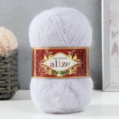 Пряжа "Kid Royal 50" 62% мохер, 38% полиамид 500м/50гр (224 зимнее небо) Alize