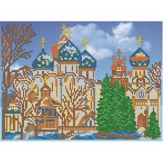 Вышивка бисером картины Храм 30*22см Светлица