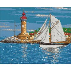 Алмазная мозаика картина Маяк 35*43,5см Diamant
