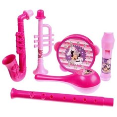 Музыкальные инструменты «Минни Маус», в наборе 6 предметов, цвет розовый Disney