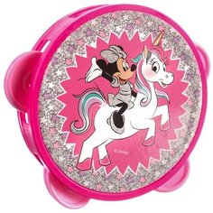 Disney Музыкальная игрушка «Бубен: Минни Маус», цвет розовый