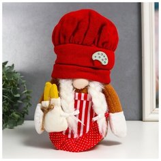 Кукла интерьерная "Бабуля в поварском колпаке" 25х7,5х9 см Noname