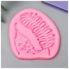 Молд силикон "Подснежники и лист" 2 предмета 9 см Noname