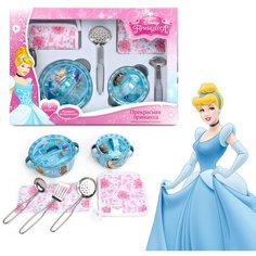Сюжетно-ролевые игрушки Набор кухонной посуды Disney Принцесса Прекрасная принцесса (9 предм, металлич.) Altacto
