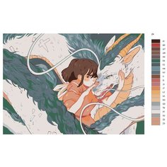 Картина по номерам Z4 "Японские гравюры", 50х70 см Brushes Paints