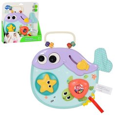 Бизиборд для малышей Кит головоломка развивающий центр от 6 месяцев Yar Team