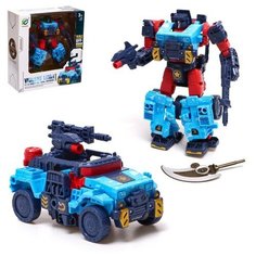 Робот «Военный внедорожник», трансформируется, цвет синий Shunqirun