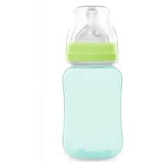 Бутылочка для кормления, широкое горло, 270 мл, бирюзовый/салатовый Mum&Baby