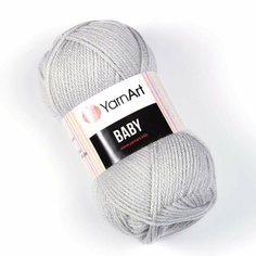 Пряжа YARNART BABY (YarnArt), серый - 855, 100% акрил, 5 мотков, 50 г, 150 м.