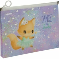 Папка-конверт на молнии ZIP А4 с расширением 320 х 245 х 25 мм, 180 мкм deVENTE Dance Fox