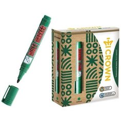 Маркер перманентный 3.0 мм, Crown Multi Marker, зелёный