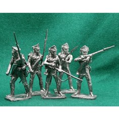 Набор оловянных солдатиков 54 мм Тобольский Пехотный полк Россия 1812 г Старая Школа