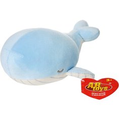 Мягкая игрушка Abtoys Supersoft. Кит синий, 13 см