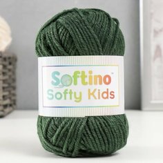 Пряжа 100% акрил "Softy Kids" 90м +-5м 50 гр цвет 41 лесной Softino