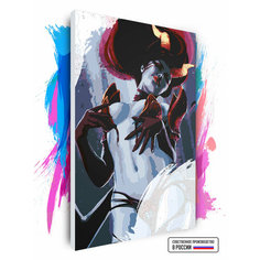 Картина по номерам на холсте Dota 2 - Queen of Pain Art, 70 х 100 см Красиво Красим