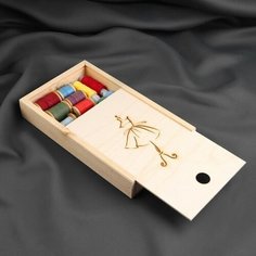 Органайзер для рукоделия «Женский манекен», деревянный, 1 отделение, 15 × 25 × 4 см NO Name