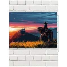 Картина по номерам игра Ведьмак (Геральт, Цири, Дикая охота) - 8209 Г 30x40