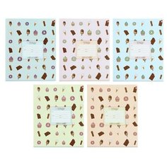 Тетрадь 24 листа клетка "Сладости", обложка мелованный картон, микс./В упаковке шт: 10 Альт